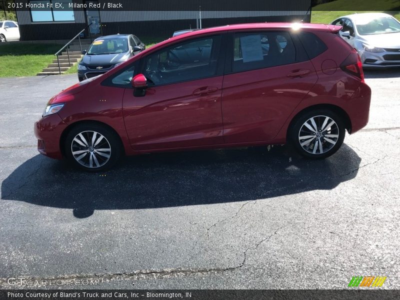 Milano Red / Black 2015 Honda Fit EX