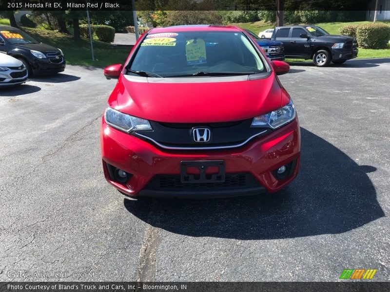 Milano Red / Black 2015 Honda Fit EX