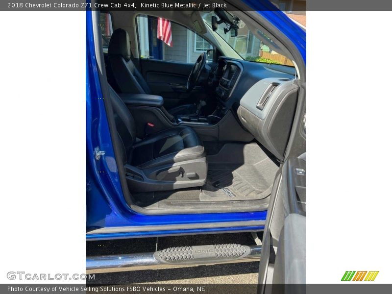 Kinetic Blue Metallic / Jet Black 2018 Chevrolet Colorado Z71 Crew Cab 4x4
