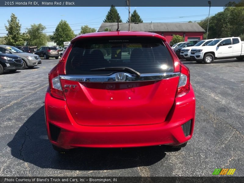Milano Red / Black 2015 Honda Fit EX