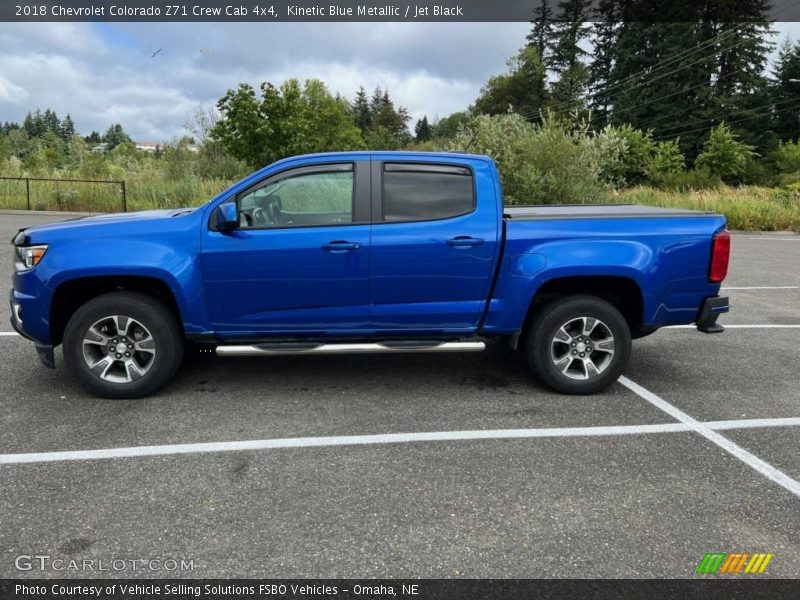 Kinetic Blue Metallic / Jet Black 2018 Chevrolet Colorado Z71 Crew Cab 4x4