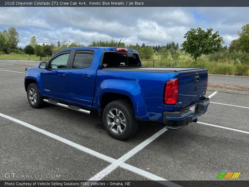 Kinetic Blue Metallic / Jet Black 2018 Chevrolet Colorado Z71 Crew Cab 4x4