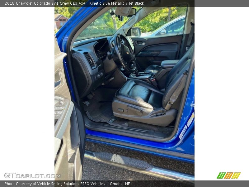 Kinetic Blue Metallic / Jet Black 2018 Chevrolet Colorado Z71 Crew Cab 4x4