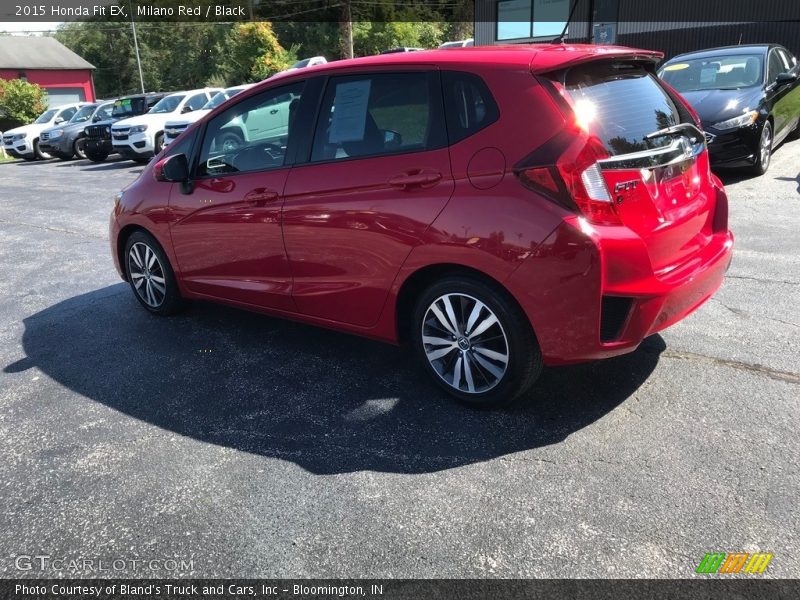 Milano Red / Black 2015 Honda Fit EX