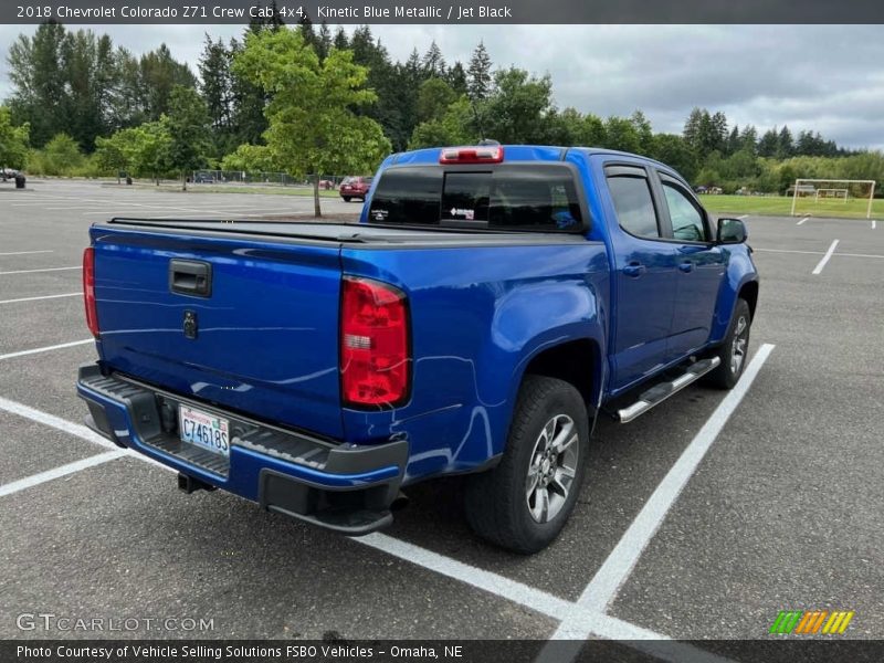 Kinetic Blue Metallic / Jet Black 2018 Chevrolet Colorado Z71 Crew Cab 4x4