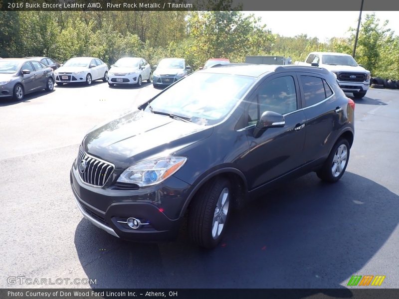 River Rock Metallic / Titanium 2016 Buick Encore Leather AWD