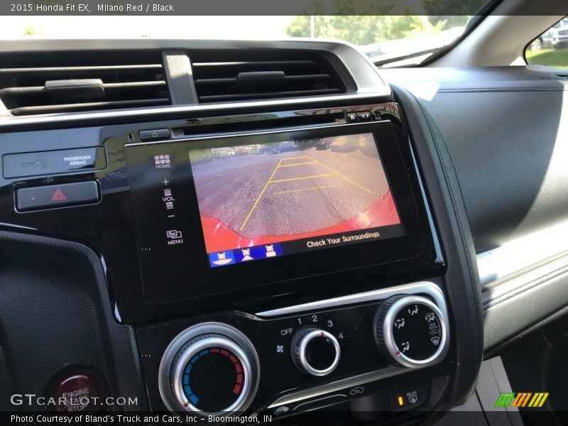 Milano Red / Black 2015 Honda Fit EX