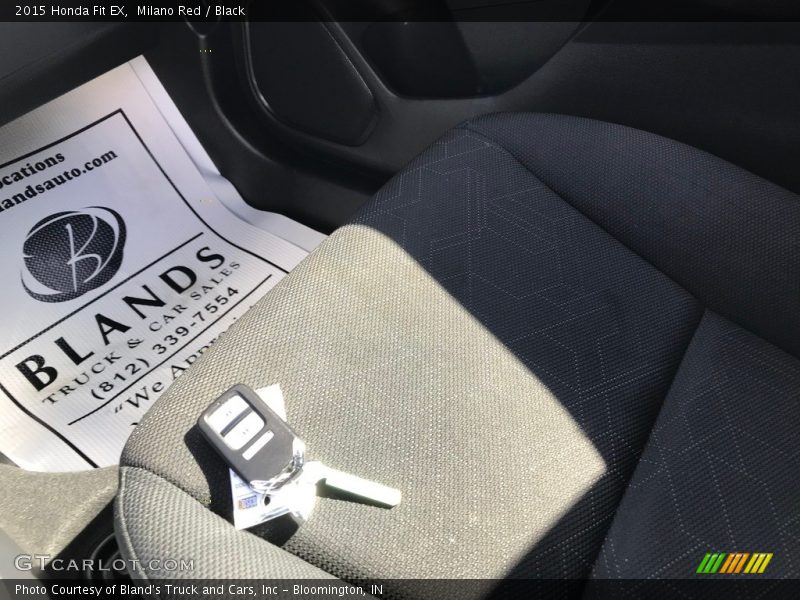 Milano Red / Black 2015 Honda Fit EX