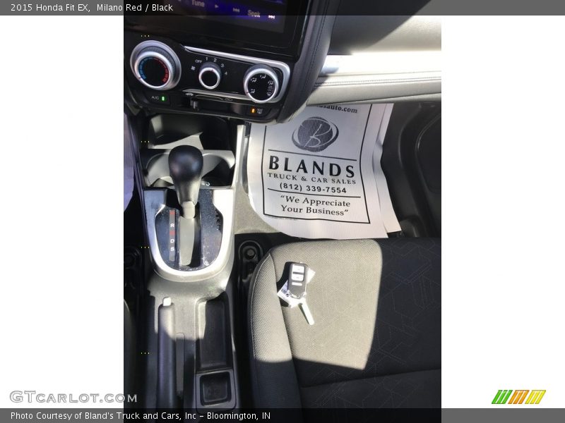 Milano Red / Black 2015 Honda Fit EX