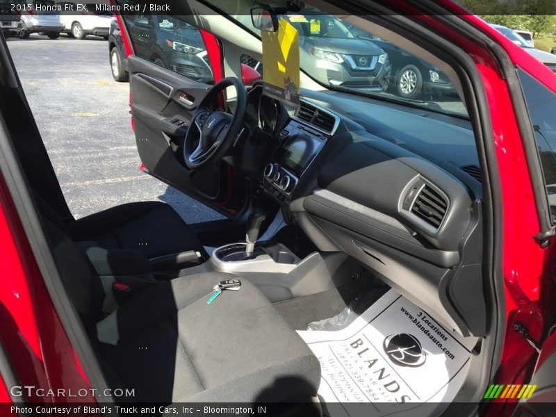 Milano Red / Black 2015 Honda Fit EX
