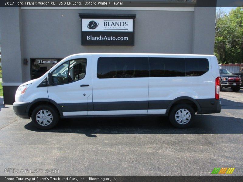Oxford White / Pewter 2017 Ford Transit Wagon XLT 350 LR Long