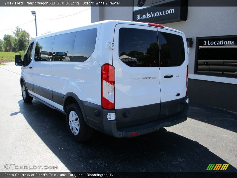 Oxford White / Pewter 2017 Ford Transit Wagon XLT 350 LR Long