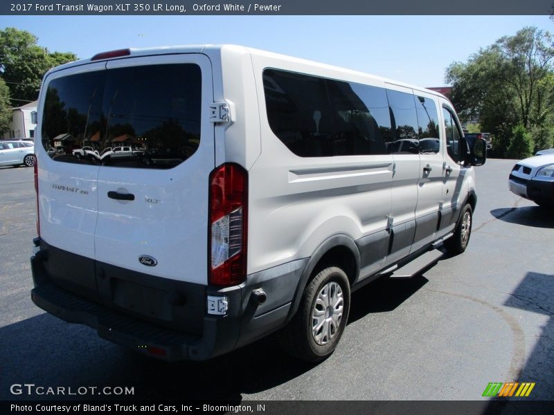 Oxford White / Pewter 2017 Ford Transit Wagon XLT 350 LR Long