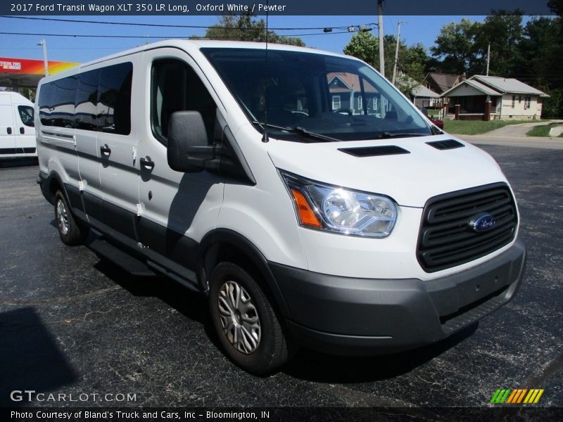 Oxford White / Pewter 2017 Ford Transit Wagon XLT 350 LR Long
