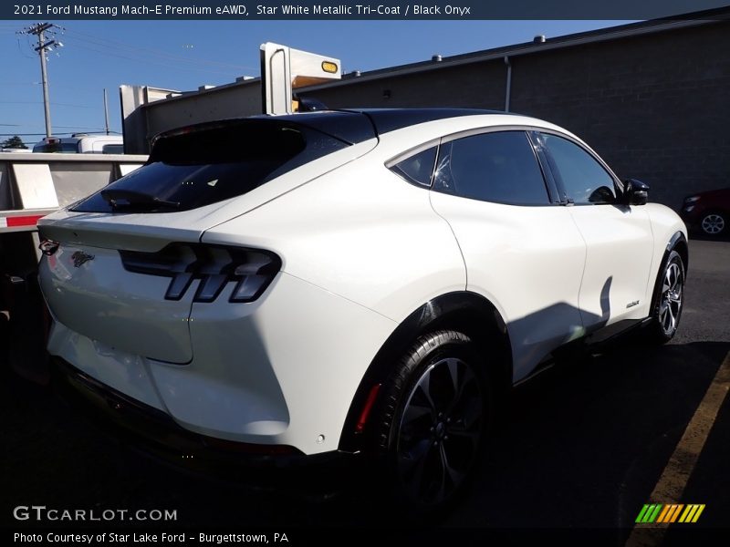 Star White Metallic Tri-Coat / Black Onyx 2021 Ford Mustang Mach-E Premium eAWD