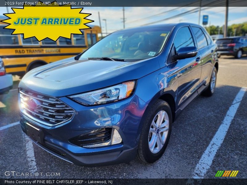 Blue Metallic / Ebony 2019 Ford Edge SEL AWD