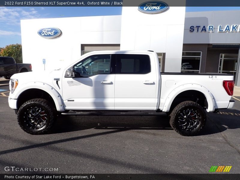 Oxford White / Black 2022 Ford F150 Sherrod XLT SuperCrew 4x4