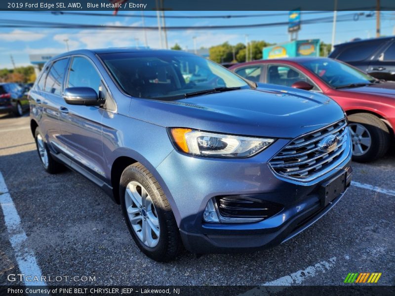 Blue Metallic / Ebony 2019 Ford Edge SEL AWD
