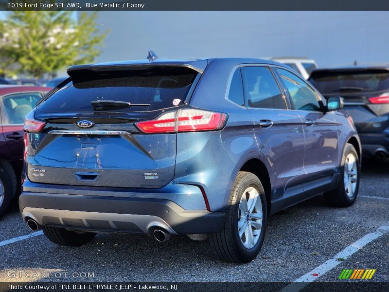 Blue Metallic / Ebony 2019 Ford Edge SEL AWD