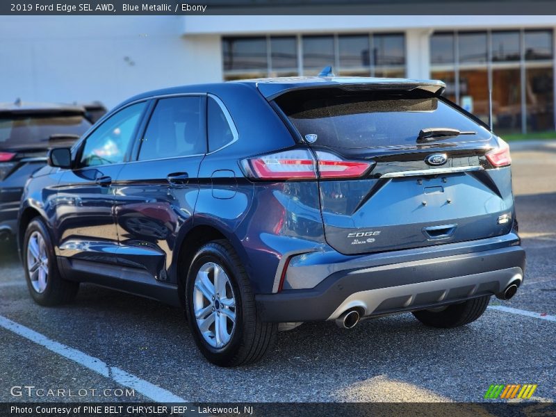 Blue Metallic / Ebony 2019 Ford Edge SEL AWD