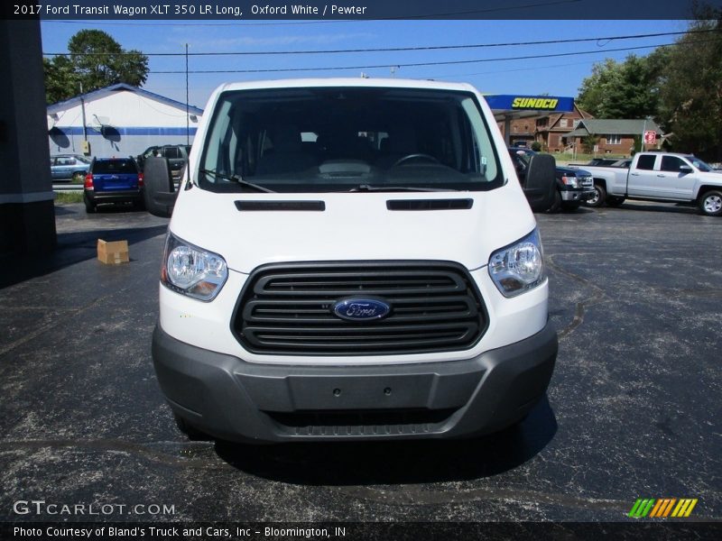 Oxford White / Pewter 2017 Ford Transit Wagon XLT 350 LR Long