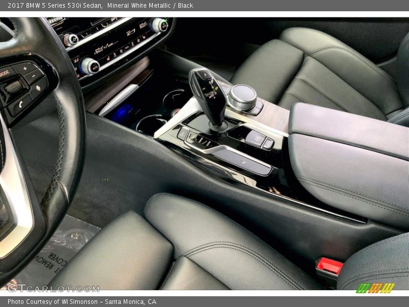 Mineral White Metallic / Black 2017 BMW 5 Series 530i Sedan