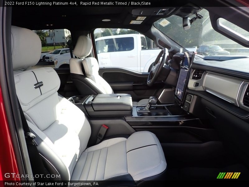 Front Seat of 2022 F150 Lightning Platinum 4x4