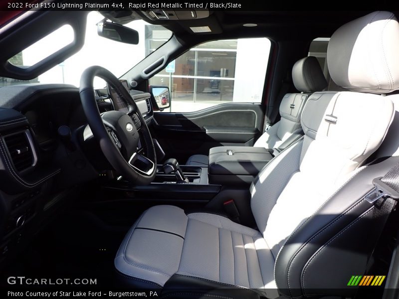  2022 F150 Lightning Platinum 4x4 Black/Slate Interior