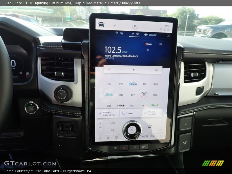 Rapid Red Metallic Tinted / Black/Slate 2022 Ford F150 Lightning Platinum 4x4