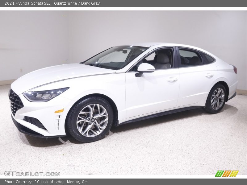 Quartz White / Dark Gray 2021 Hyundai Sonata SEL