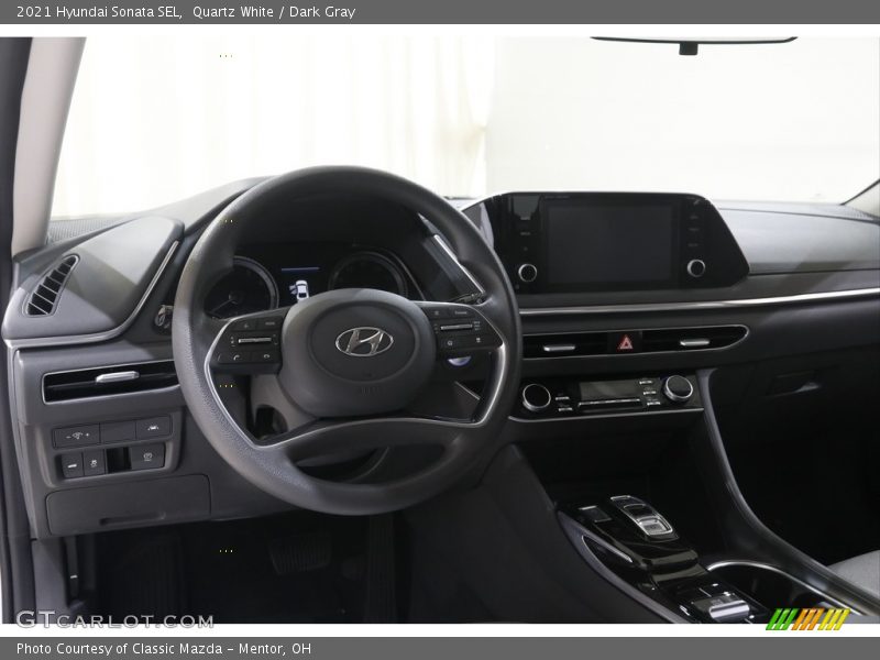 Quartz White / Dark Gray 2021 Hyundai Sonata SEL