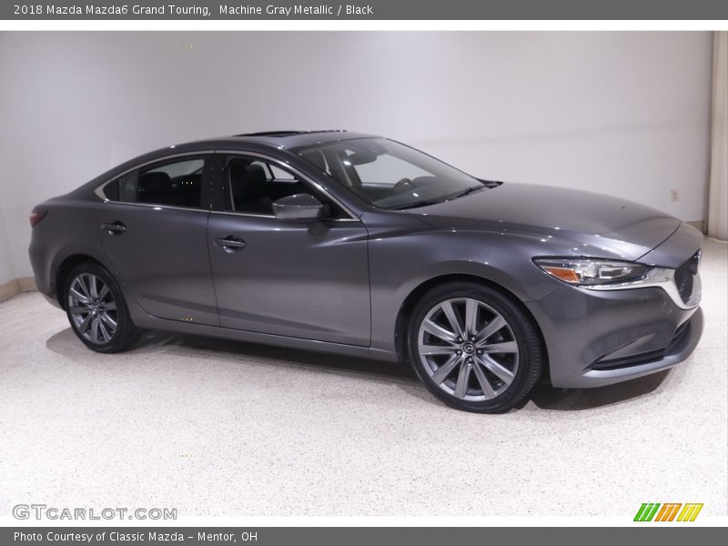 Machine Gray Metallic / Black 2018 Mazda Mazda6 Grand Touring