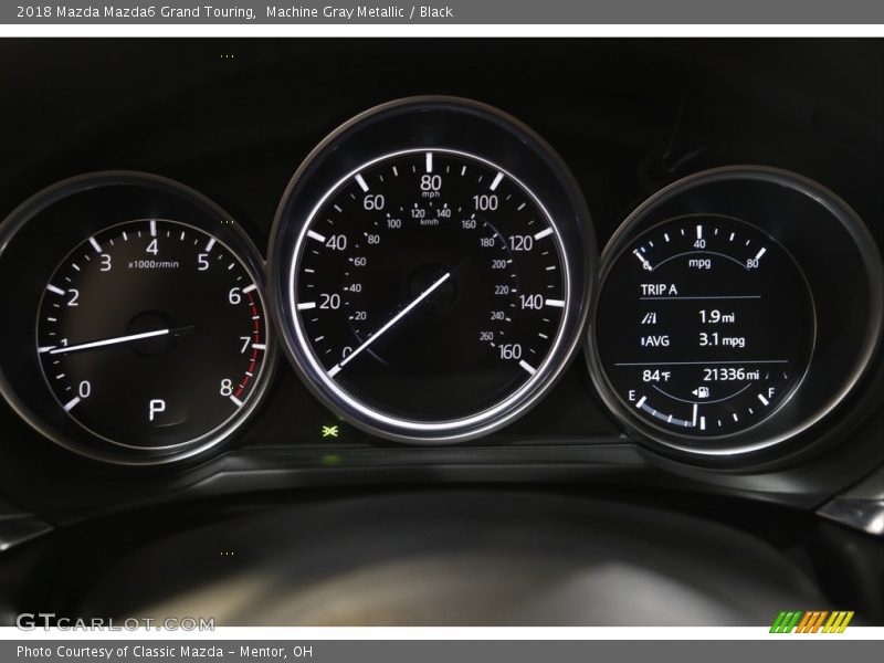 Machine Gray Metallic / Black 2018 Mazda Mazda6 Grand Touring