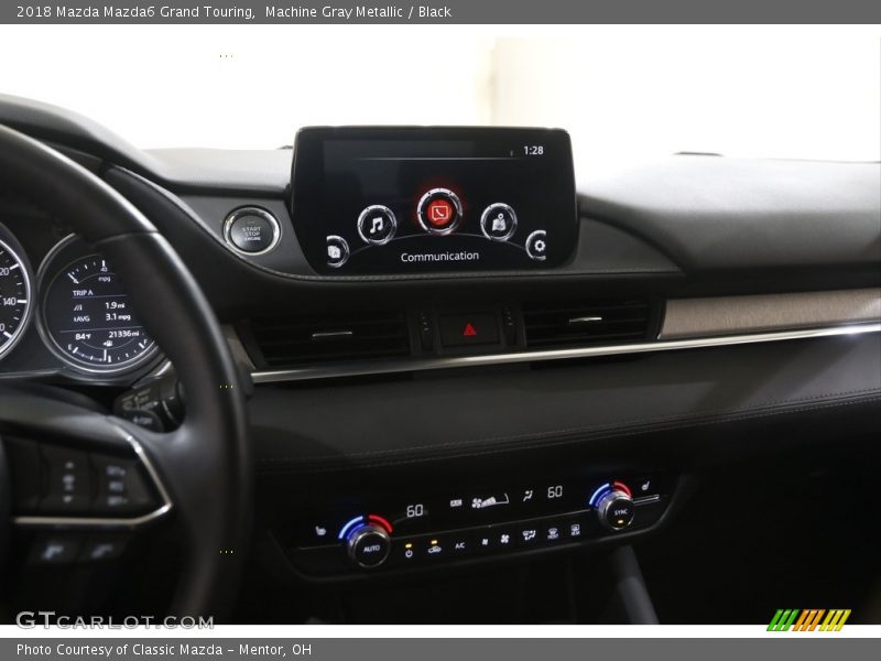 Machine Gray Metallic / Black 2018 Mazda Mazda6 Grand Touring