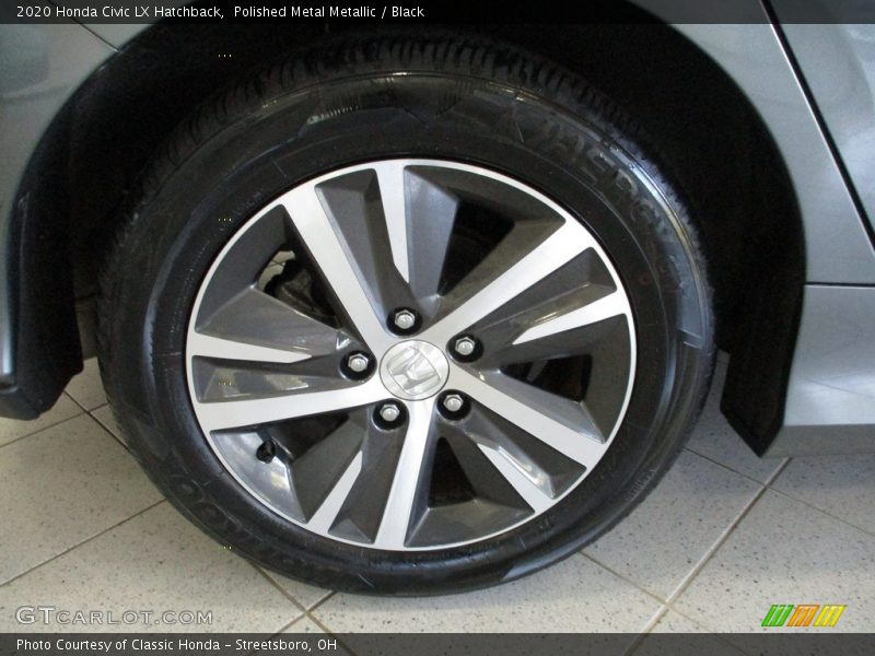 Polished Metal Metallic / Black 2020 Honda Civic LX Hatchback