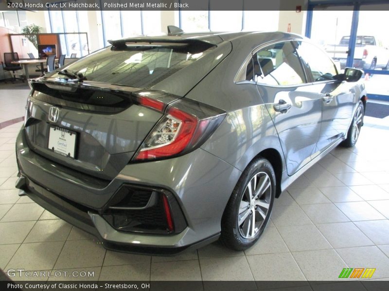 Polished Metal Metallic / Black 2020 Honda Civic LX Hatchback