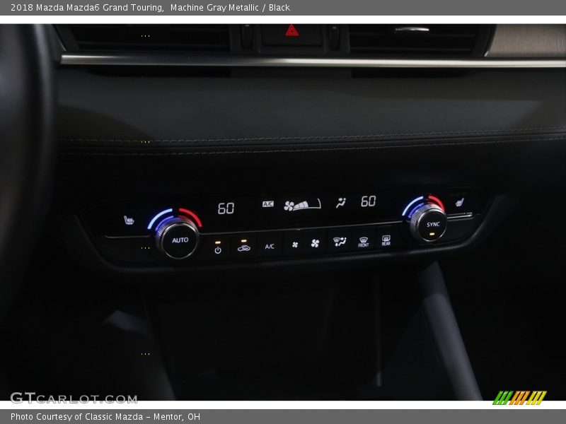 Machine Gray Metallic / Black 2018 Mazda Mazda6 Grand Touring