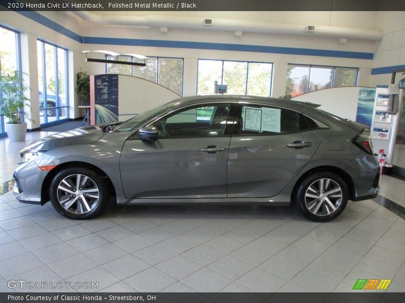 Polished Metal Metallic / Black 2020 Honda Civic LX Hatchback