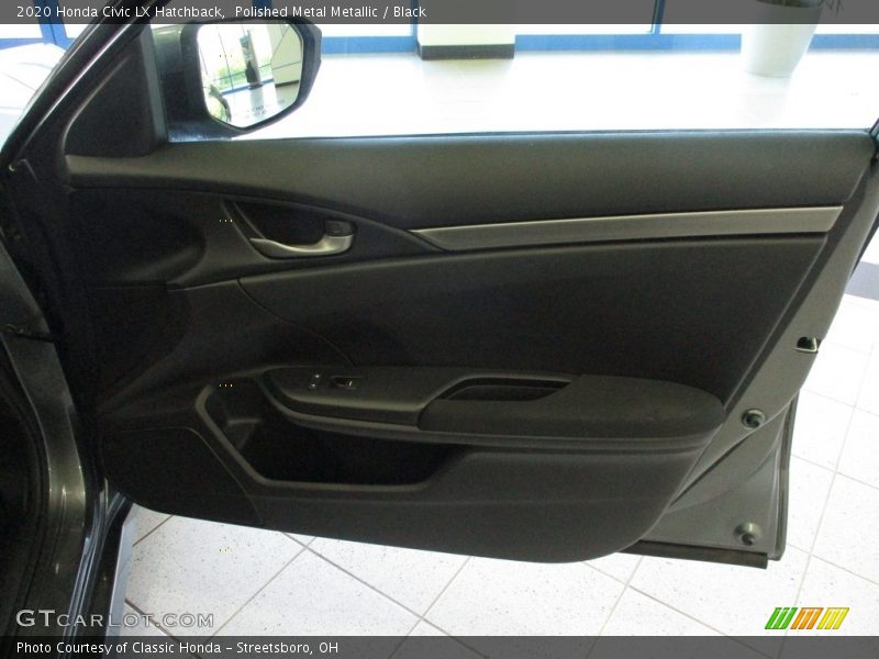 Polished Metal Metallic / Black 2020 Honda Civic LX Hatchback