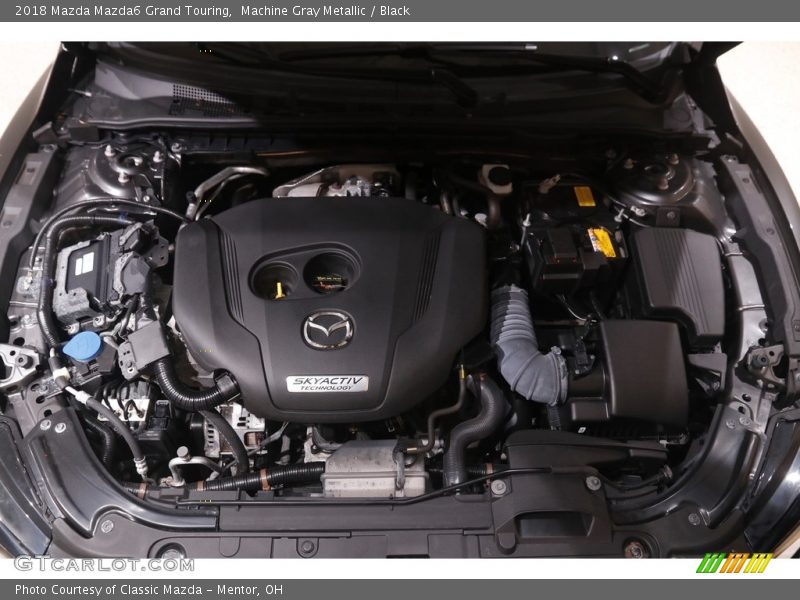 Machine Gray Metallic / Black 2018 Mazda Mazda6 Grand Touring