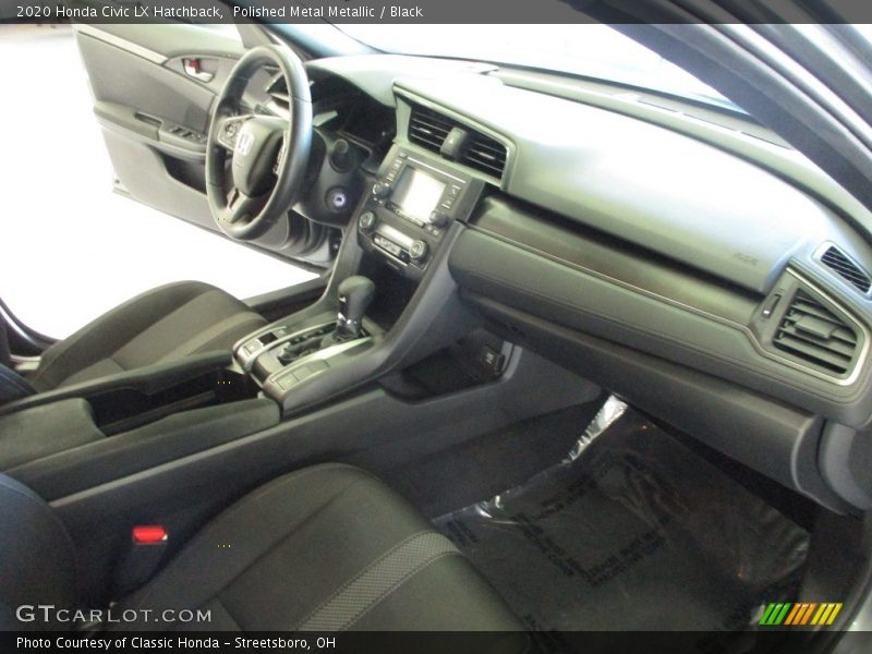 Polished Metal Metallic / Black 2020 Honda Civic LX Hatchback