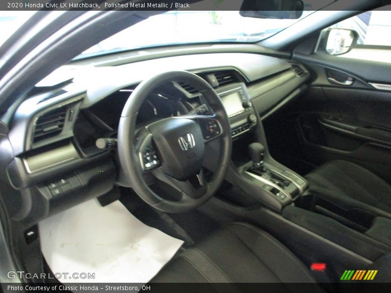 Polished Metal Metallic / Black 2020 Honda Civic LX Hatchback