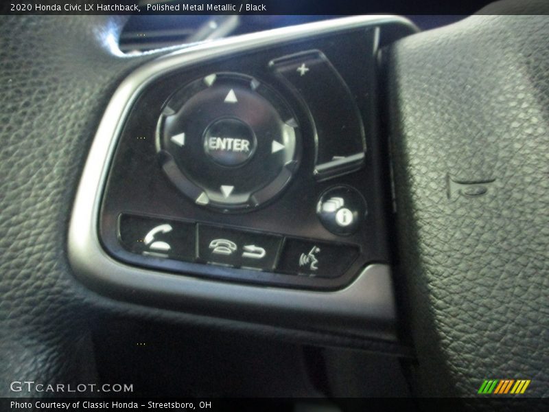 Polished Metal Metallic / Black 2020 Honda Civic LX Hatchback