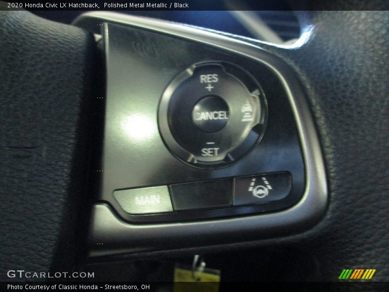 Polished Metal Metallic / Black 2020 Honda Civic LX Hatchback