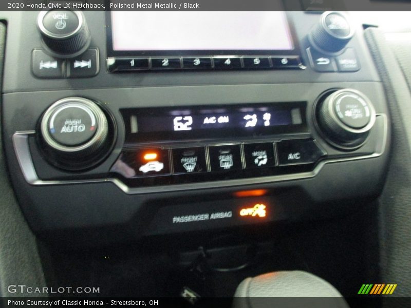 Polished Metal Metallic / Black 2020 Honda Civic LX Hatchback