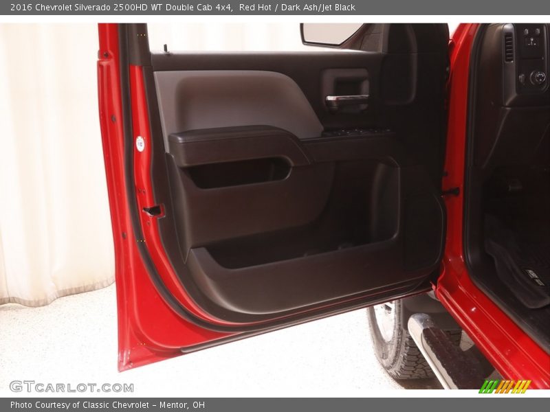 Red Hot / Dark Ash/Jet Black 2016 Chevrolet Silverado 2500HD WT Double Cab 4x4