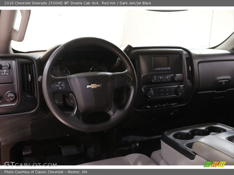 Red Hot / Dark Ash/Jet Black 2016 Chevrolet Silverado 2500HD WT Double Cab 4x4