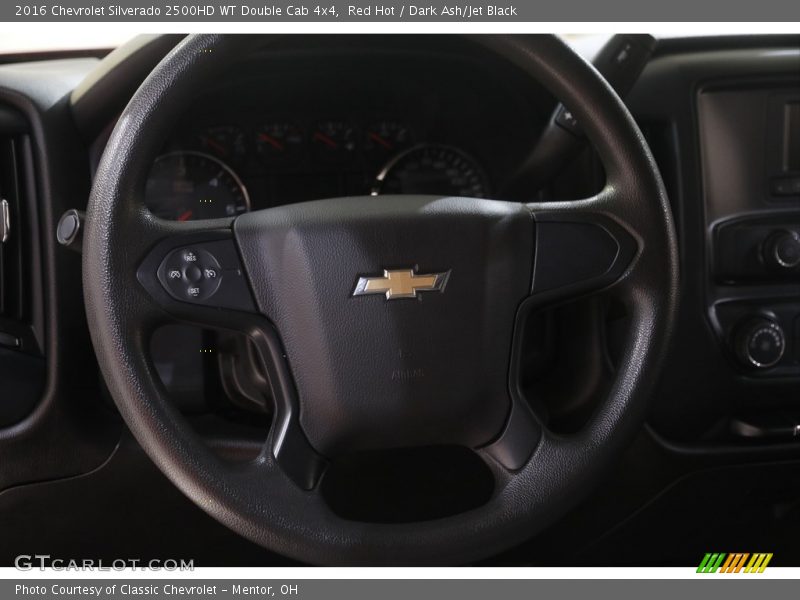 Red Hot / Dark Ash/Jet Black 2016 Chevrolet Silverado 2500HD WT Double Cab 4x4