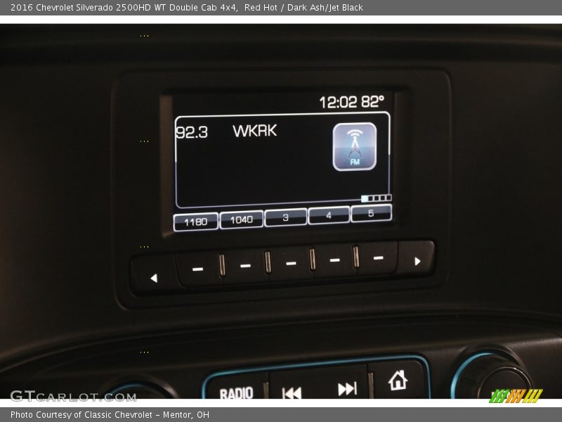 Red Hot / Dark Ash/Jet Black 2016 Chevrolet Silverado 2500HD WT Double Cab 4x4