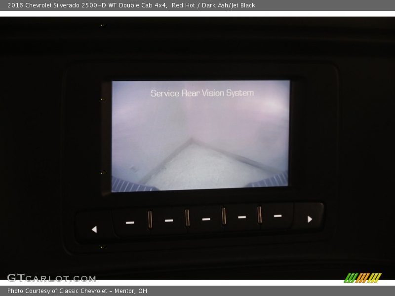 Red Hot / Dark Ash/Jet Black 2016 Chevrolet Silverado 2500HD WT Double Cab 4x4
